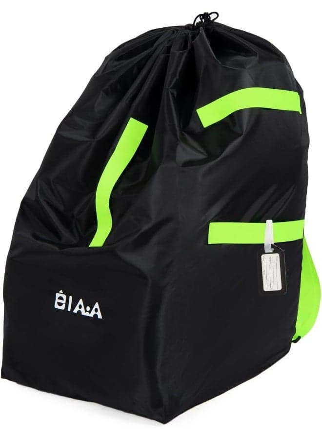 elaia Car Seat Travel Bag for Airplane, Waterproof Wearable with Straps, Large Capacity Padded Car Seat Check Bag, Perfect for Air Travel, Family Vacations, and Parents with Infants