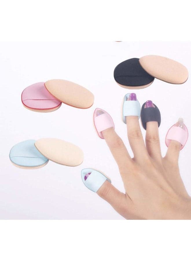 5 PCS Makeup Brush Details Concealer Fingertip Small Steamed Buns Mini Finger Water Droplets Air Cushion Puff