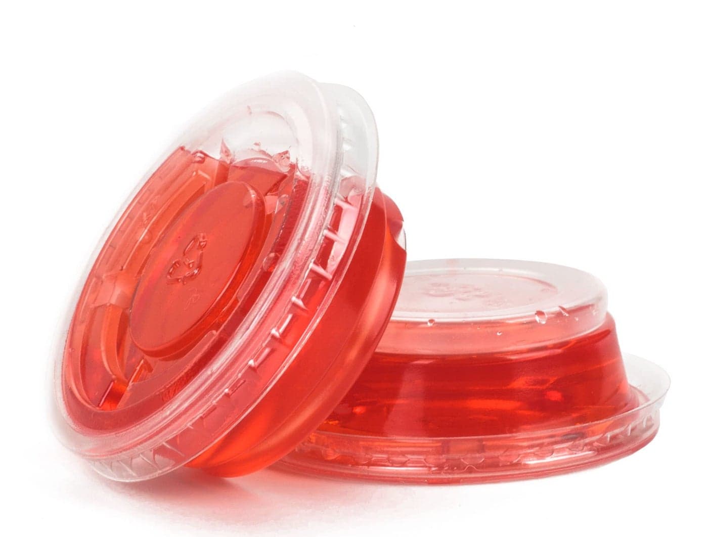 Golden Apple 05Ounce Clear Plastic Jello Shot Souffle Cups with Lids Sampling Cup 125 Sets