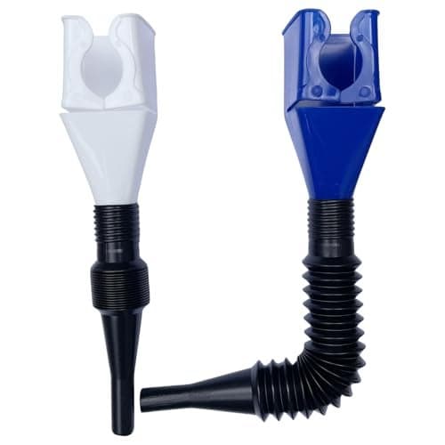 LSDWL Funnels for Automotive Use2pcs Retractable Auto Fuel Funnel for Oil ChangeFilling WaterGasolineCoolant in Cars
