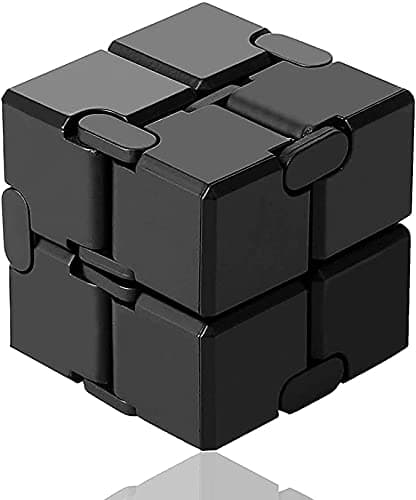 Shivsoft ® Infinity Cube for Stress Relief (Black)