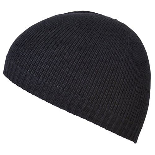 CHARM Mens Skull Cap Kufi Hat - Light Weight Cooling Chemo Hats Islamic Beanie Black