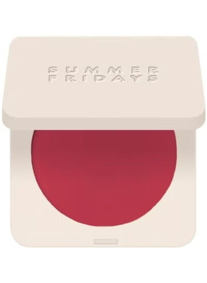 Summer Fridays Hydrating Blush Butter Balm with Peptides, Dusty Rosé 3.5g – Nourishing Creamy Color & Skincare Benefits
