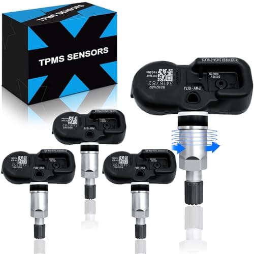 YZHIDIANF Pre-Programed TPMS Sensor for:-Toyota 2005-2015 Tacoma Camry 4Runner for:-RAV4 for:-Lexus IS250 2006-2015 RX350 for:-Scion Tire Pressure Monitoring Sensor # 4260706011, 315MHz (Set of 4)