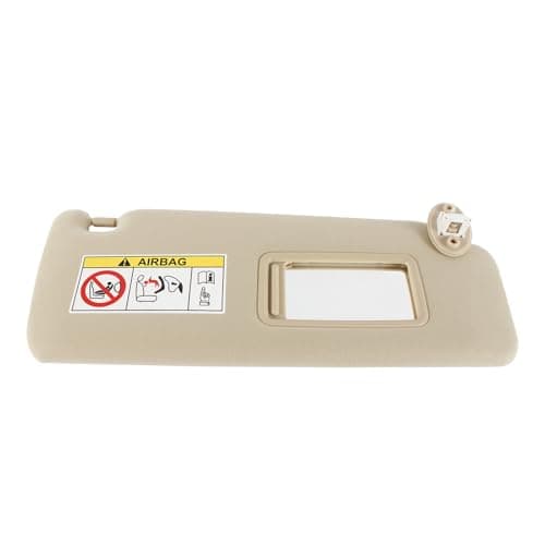 PEVAST Right Passenger Sun Visor Replacement for Lexus GX460 (2010-2023) & Toyota Land Cruiser Prado (2009-2023) - Compatible with OEM 74310-60J30-B0, 74310-60D70-A1 (Beige)