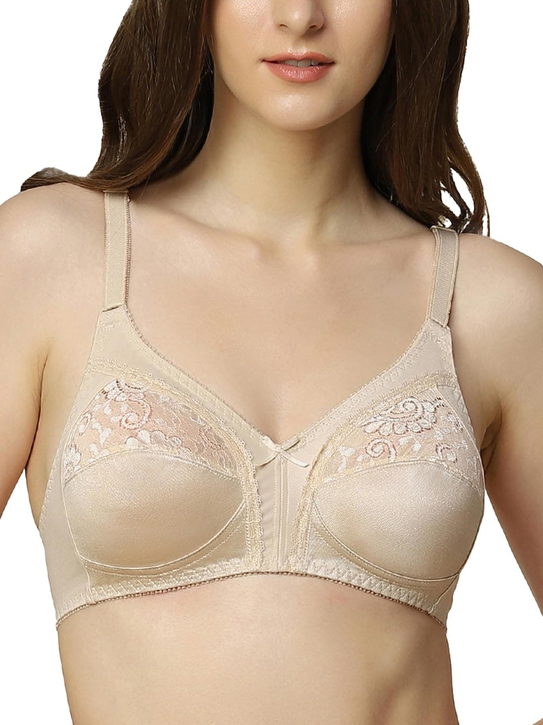 Triumph International Women's Non Padded | Wireless | Claudette 34E Skin | Full-Coverage Bra | Pack of 1