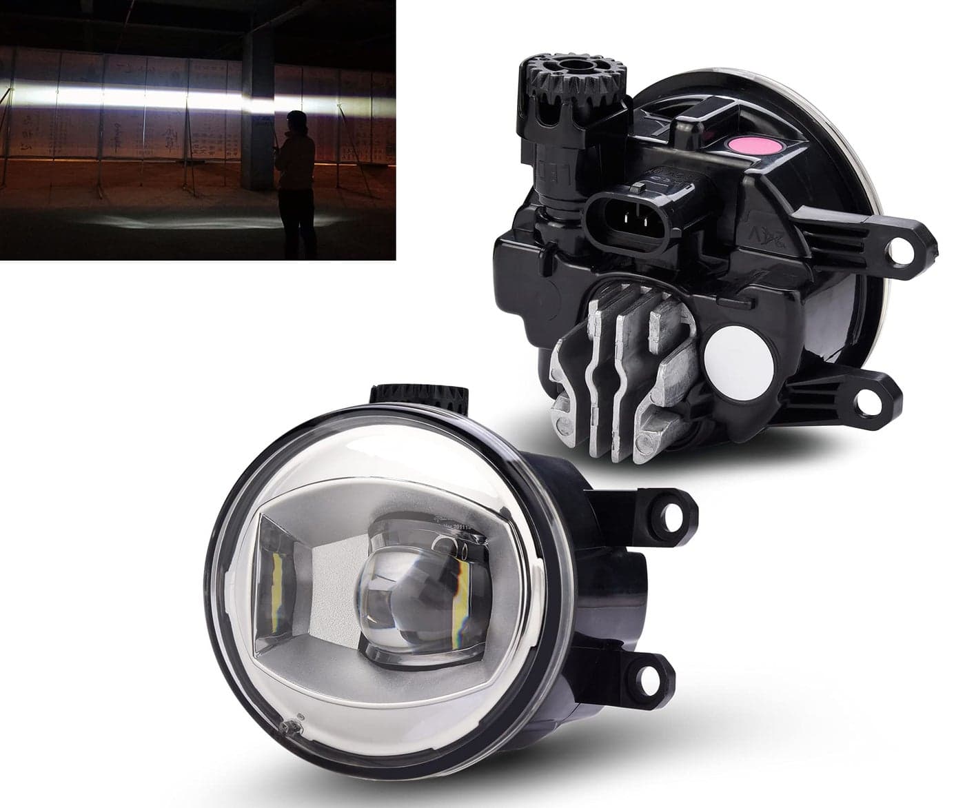 New Generation Led Fog Lamps Upgrade for Lexus LX570 IS250 IS300 IS350 NX200T HS250H IS F GS200T GS300 GS350 GS450H RX450h RX350 ES350 With Chrome Bezels 2010 2011 2012 2013 2014 2015 2016 2017 2018