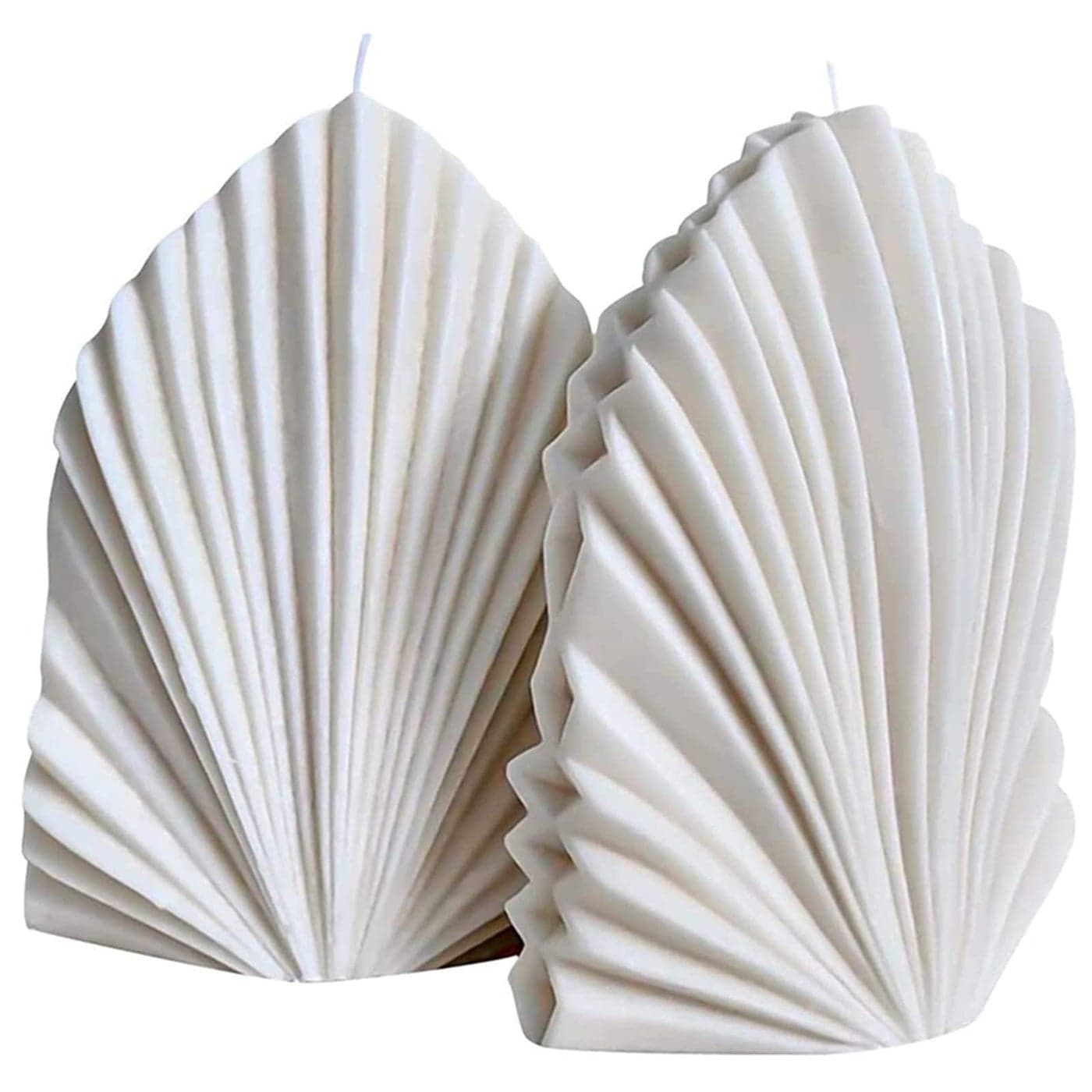 Coral Shell Silicone Candle Mold for Candle Making Large Scallop Silicone Soap Mold Fondant Chocolate Cake Mould Epoxy Resin Casting Mold Home Decor