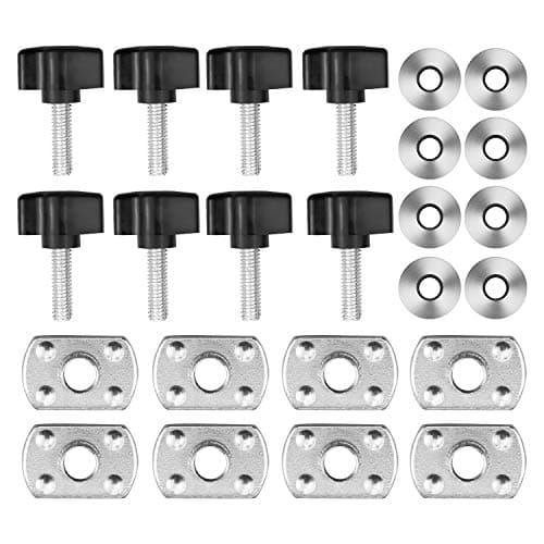 Universal Hard Top Quick Removal Fastener Thumb Screw and Nut Kit Compatible for 19952018 Jeep Wrangler YJ TJ JK JKU Sports Sahara Freedom Rubicon X Unlimited X 2 Door 4 Door
