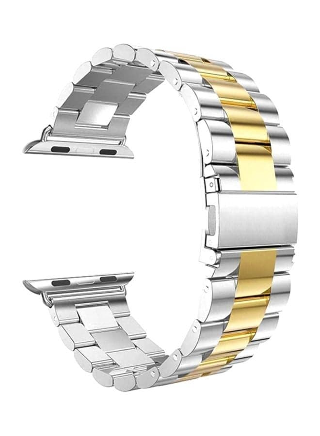 Replacement Band Strap For Apple Watch Series 4 40mm Silver/Gold