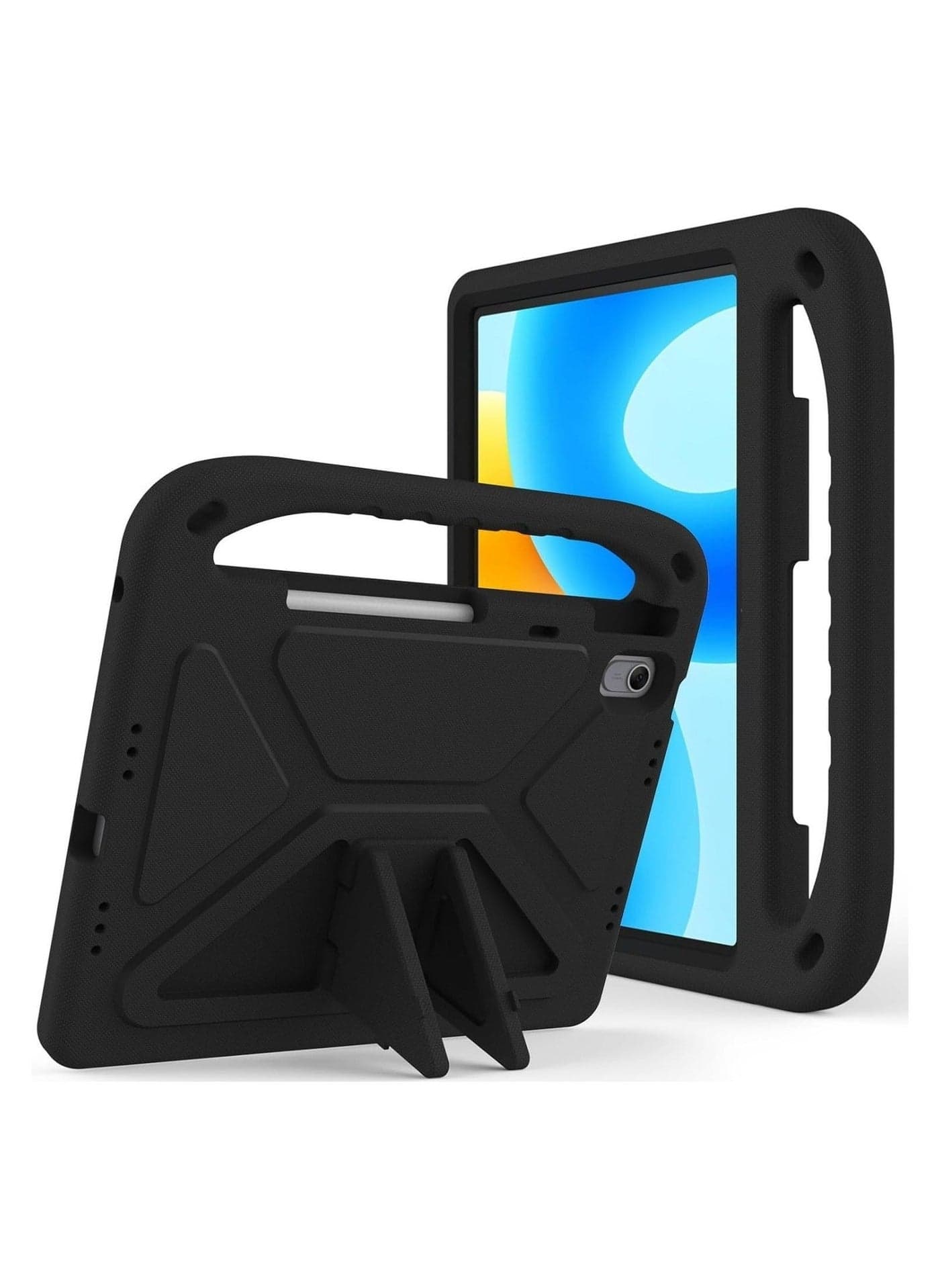 Shockproof Lightweight EVA Handle Stand Case Compatible with Huawei MatePad Air 11.5 Inch 2023 Kids Friendly Protective Cover Black