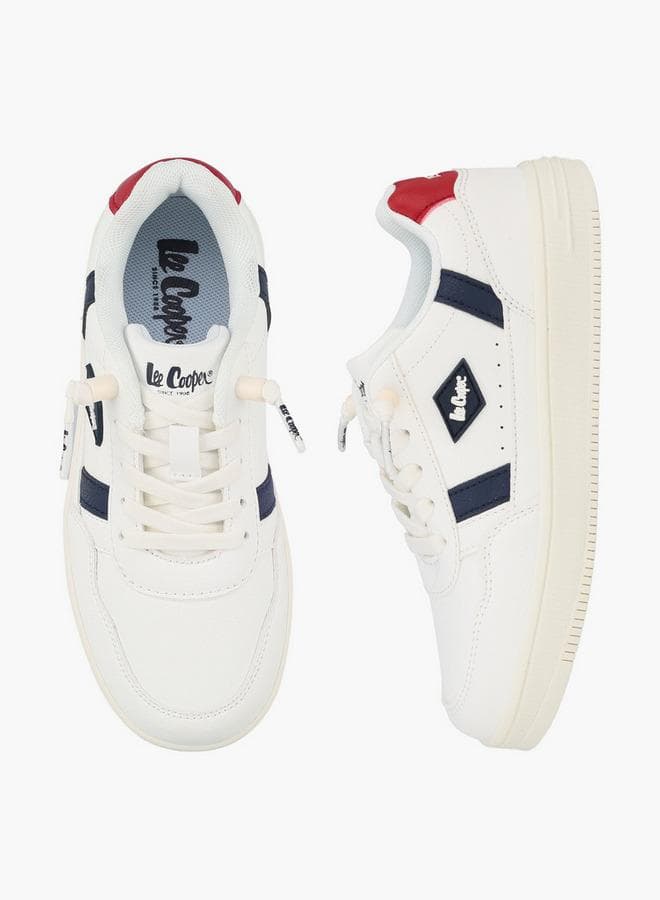 Boys Logo Lace-Up Sneakers — 38