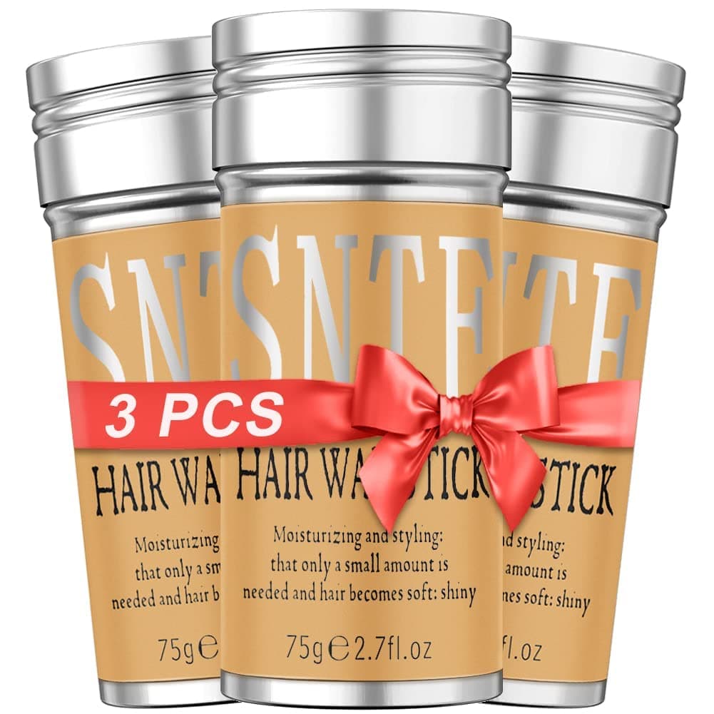 Hair Wax Stick 3PCSWax Stick For Hair Slick Stick Slick Back Stick Hair Stick Wax Edge Frizz Nowhite Chips NoResidue NoGreasy Easy to Absorb 27 Oz