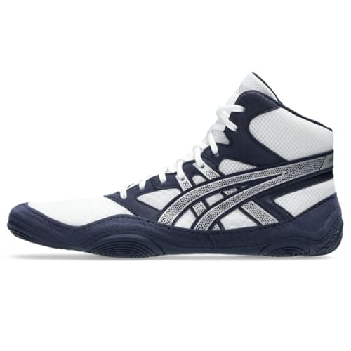 ASICS Mens Snapdown 4 Wrestling Shoes 95 MidnightPure Silver