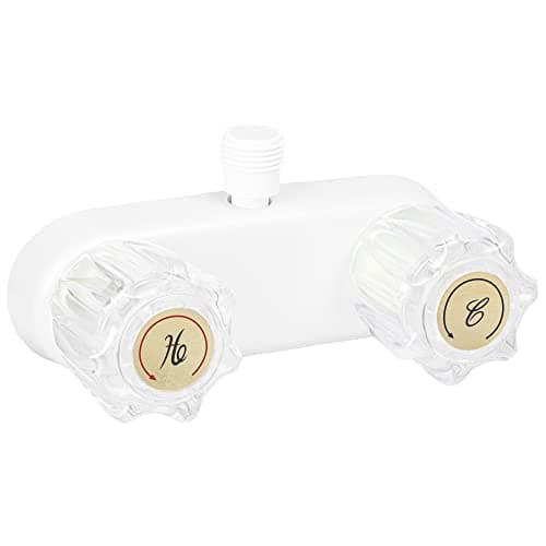 RV Camper Shower Faucet Assembly Kit - 4" Shower Valve Diverter With Mixing Valve Control for Travel Trailer Motorhome