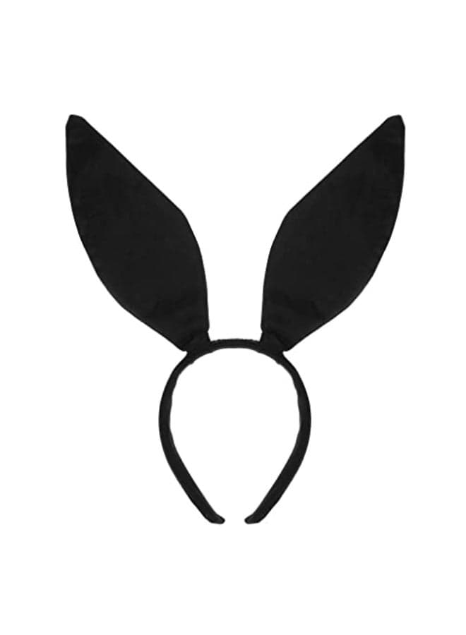 Ankelesz Cute Rabbit Ears Hairbands Easter Bunny Ear Headbands Women Easter Hairbands for Cosplay Party Favor Costume Black