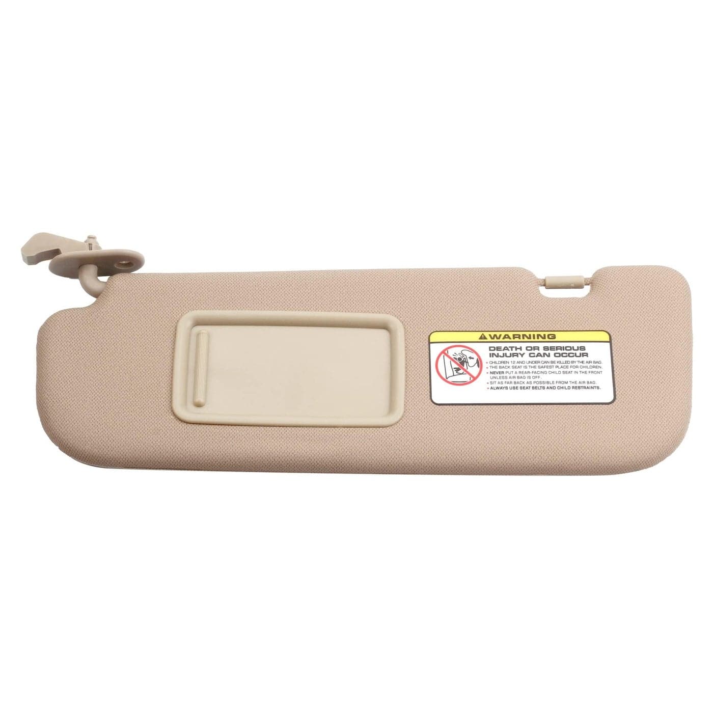 Dasbecan Beige Left Driver Side Sun Visor Compatible with Hyundai Elantra 2011 2012 2013 2014 2015 Replaces 852103X000TX