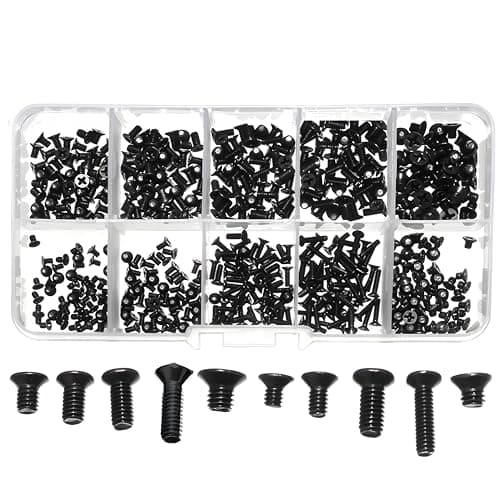 XIKKART 1000 Pcs Laptop Notebook Computer Replacement Screws Kit | Compatible with Lenovo, Toshiba, Gateway, Samsung, HP, IBM, Dell, Sony, Acer, Asus | SSD, Hard Disk, SATA Repair Assortment Set