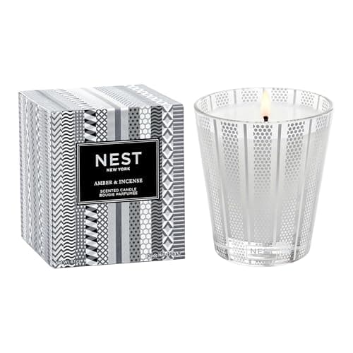 NEST New York Scented Classic Candle Amber Incense 81 oz Up to 60Hour Burn Time Reusable Glass Vessel