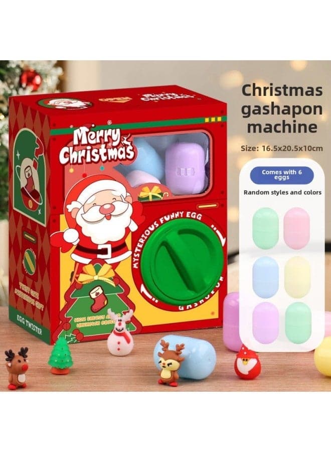 Kids DIY Egg Twister Game Funny Egg Blind Box Catching Toy Gashapon Machine Fun Game for Children Egg Spinner Toy