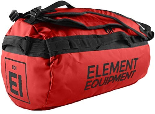 Element Equipment Trailhead Duffel Bag Shoulder Straps Waterproof Red Medium