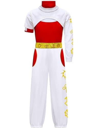 Iowillar Zombie Girls Costume Kids Character Halloween Cosplay Cheerleader Mesh Top Pant Hooded Coat 3PCS Uniform Outfits