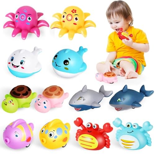 12 Pcs Pull Back Cars for Toddlers 13 Animal Pull Back Racing Cars Bulk Mini Car Toys fors Boys Girls Party Favors Treasure Box Toys Small Cars Bulk Prizes Easter Basket Stuffers Gift for Kids