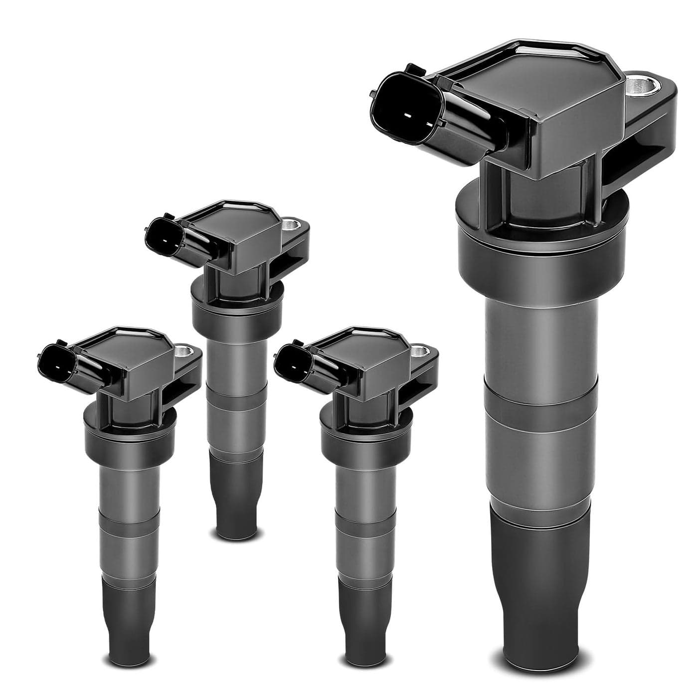 YHTAUTO Set of 4 Ignition Coil Pack Replacement for Kia Sorento Forte Optima Sportage Hyundai Sonata Santa Fe Genesis Coupe Tucson 20L 24L Replace 5C1724