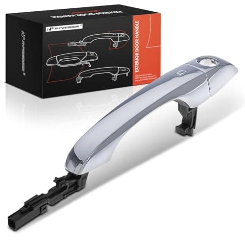 A-Premium Front Left Driver Side Exterior Door Handle with Keyless Entry - Compatible with Dodge Journey 2011-2019 & Chrysler 300 2011-2022, Chrome, Replace# 4589855AF