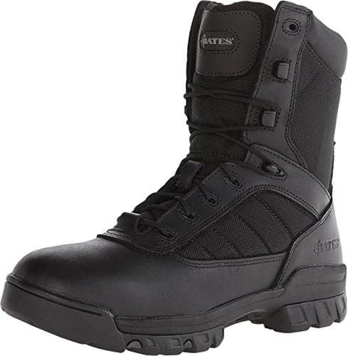 Bates Men's Ultra-Lites 8 Inches Tactical Sport Side Zip Work Boot, Black, 9 M US