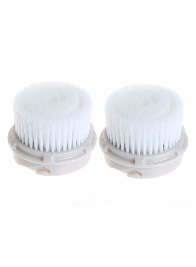 Facial Cleansing Brush Head Replacement, Facial Cleansing Brush Head, Exfoliator Facial Brush Heads, for Acne Prone, Clogged and Enlarged Pores Sensitive Skins (2Pack/Luxe Cashmere)