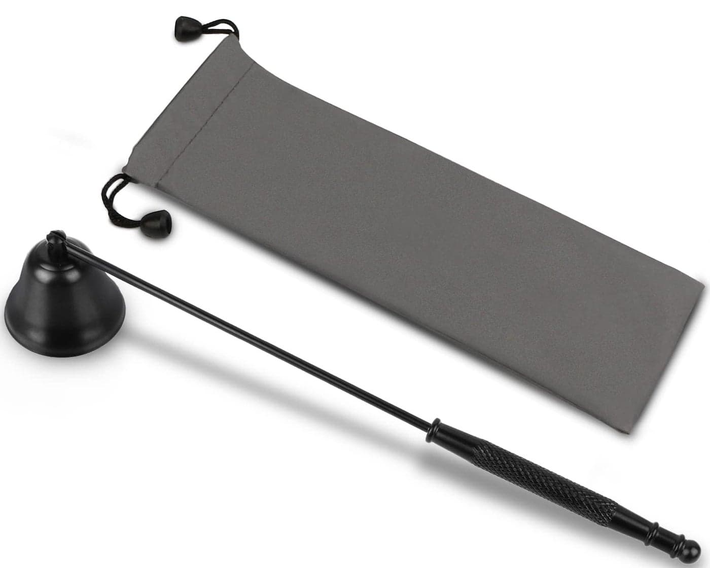 Candle Snuffer Black Elegant Candle Extinguisher Snuffer Accessory with Long Handle for Putting Out Candle Flame Safely GOSGOONE Premium Stainless Steel Candle Stopper Wick Snuffer for Candle Lovers