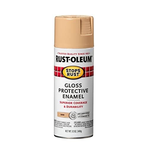 Rust-Oleum 7771830 Stops Rust Spray Paint, 12 oz, Gloss Sand