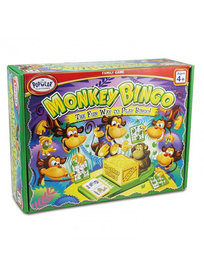 Monkey Bingo Game with Pictures for Ages 4 and Up