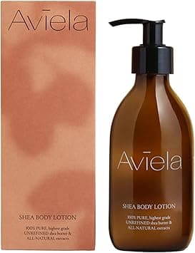 Aviela Shea Butter Body Lotion Contains Cocoa Butter Extremely Hydrating Moisturising Vegan Cruelty Free African Shea Butter 100 Natural Skin Care 250ml