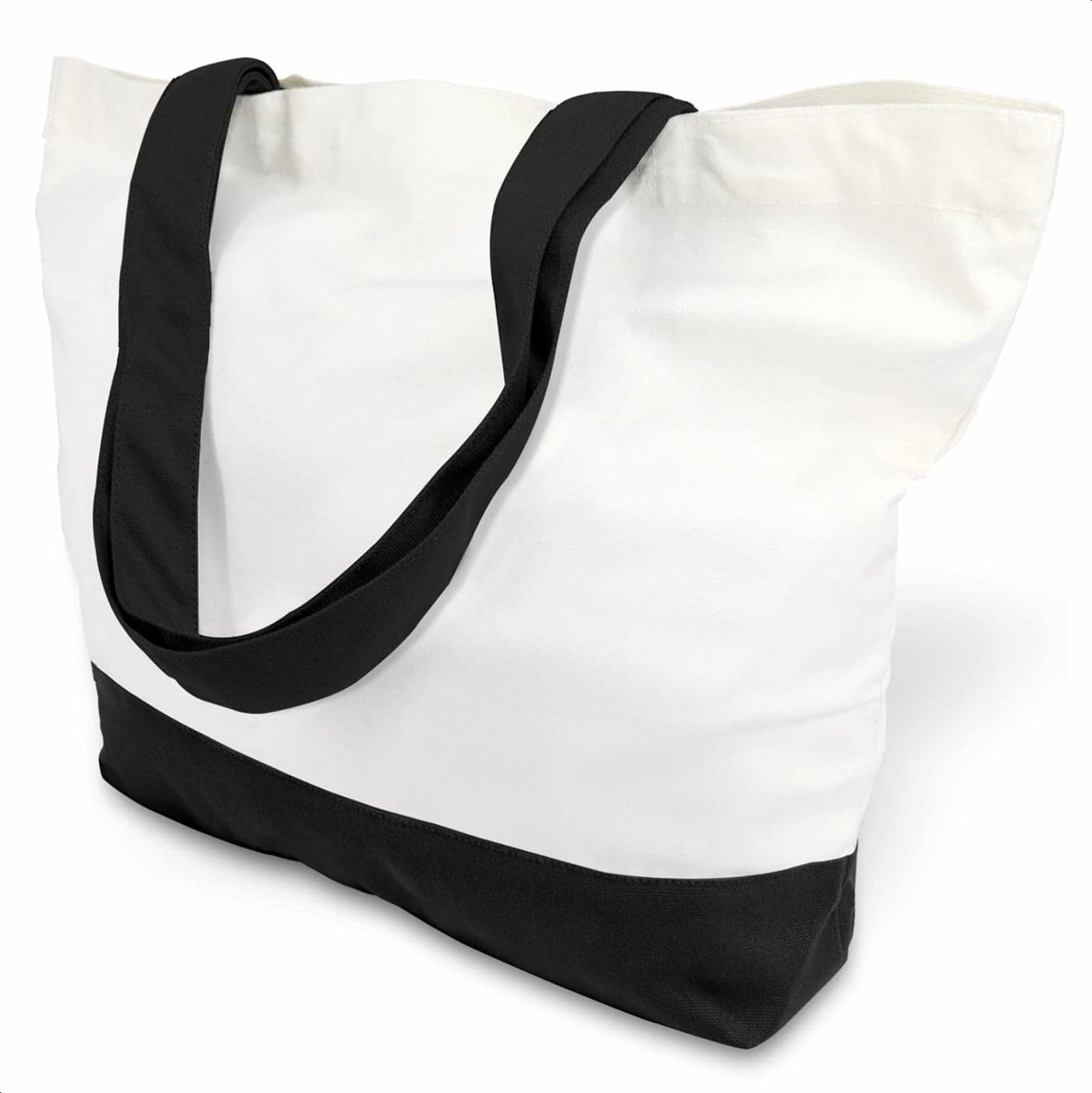TOPDesign 12Pack Super Strong Large 12oz Cotton Canvas Tote Bags Reusable Grocery Shopping Cloth Bags Fashionable TwoTone Totes for Crafts DIY Your Creative Designs