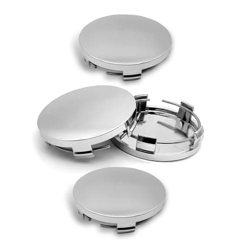 CouTunp 4PCS Car Wheel Center Caps 60MM236In OD 56MM22In ID Center Hub Cover ABS Snapin Vehicle Rim Hub Caps Rustproof Dustproof Center Cap for Rims Universal Wheel Hub Decoration Silver