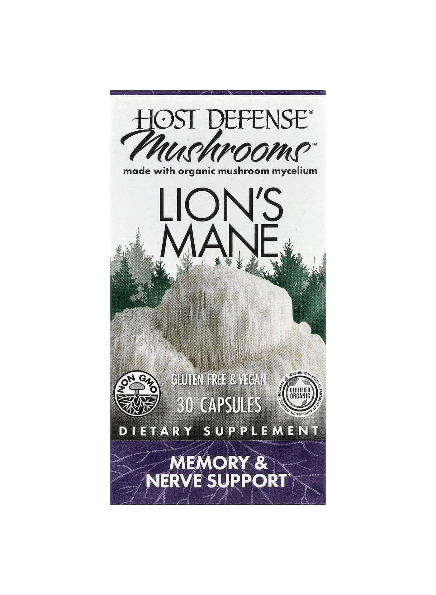 Mushrooms™, Lion's Mane, 30 Capsules (0.5 g per Capsule)