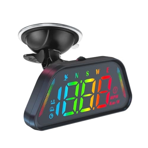 Universal Car HUD GPS Speedometer G23 Heads up Display Digital Speedometer MPH RealTime Display with Overspeed Alarm Fatigue Driving Alert Plug and Play USB Auto Brightness for All Vehicles