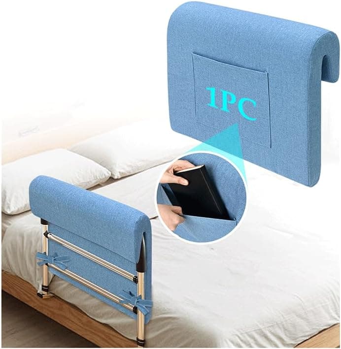 Blue Bed Rail Cushion Pad for Adults