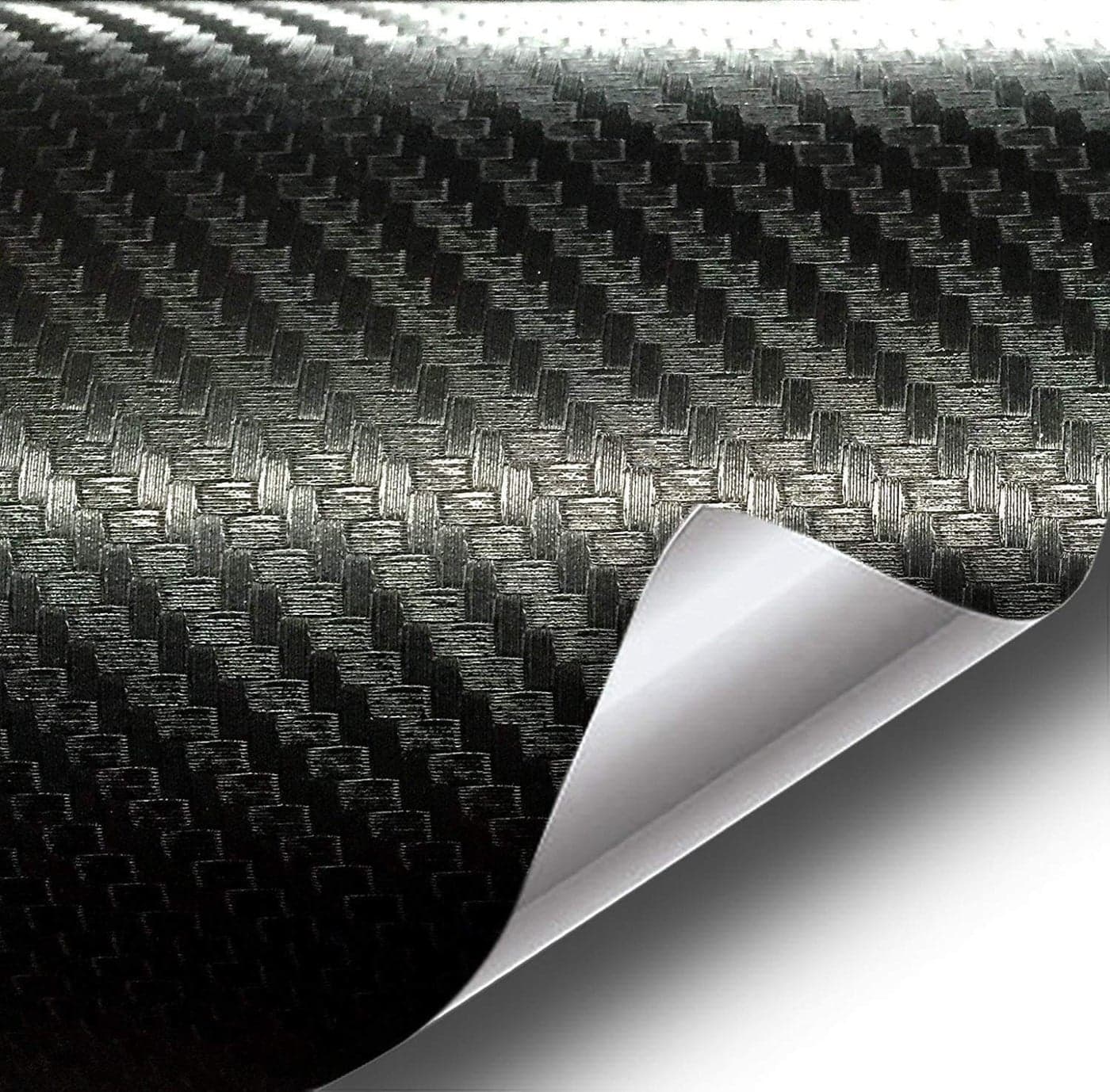 HOME13™ 3D Carbon Fiber Vinyl Wrap Carbon Fibre Black Air-Release Vinyl Wrap Roll Including (24X240, 3D Black Carbon)