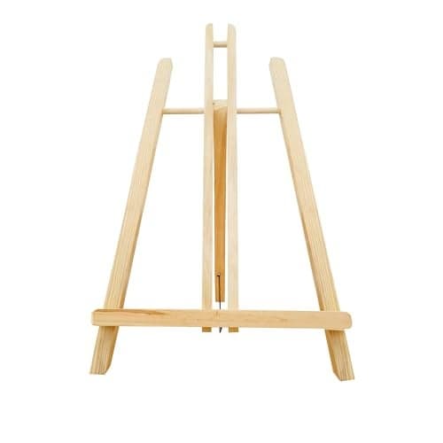Eduway 24 Inch Wooden Easel Tripod Stand for Sketch Accessories/Natural Craft/Art/Painting/Mini Canvas/Business Card/Display Pack of 1