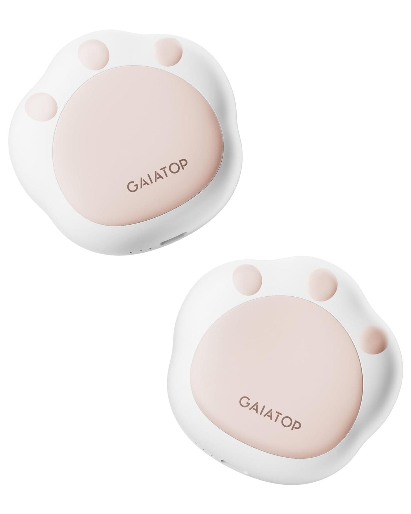 Gaiatop Hand Warmers Rechargeable, 2 Pack Cute Cat Paw Design 3 Levels Magnetic Electric Pocket Heater, Reusable Portable Hot Hands Stocking Stuffers Gifts for Women Men Cat Lover