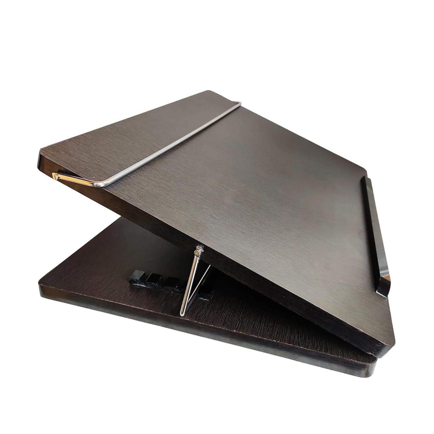 VeleSolv Wooden Desk Organizer 15 21 Wooden Table top for LaptopSketchingWriting Desktop Table Dark Brown Wooden 15 21 Black