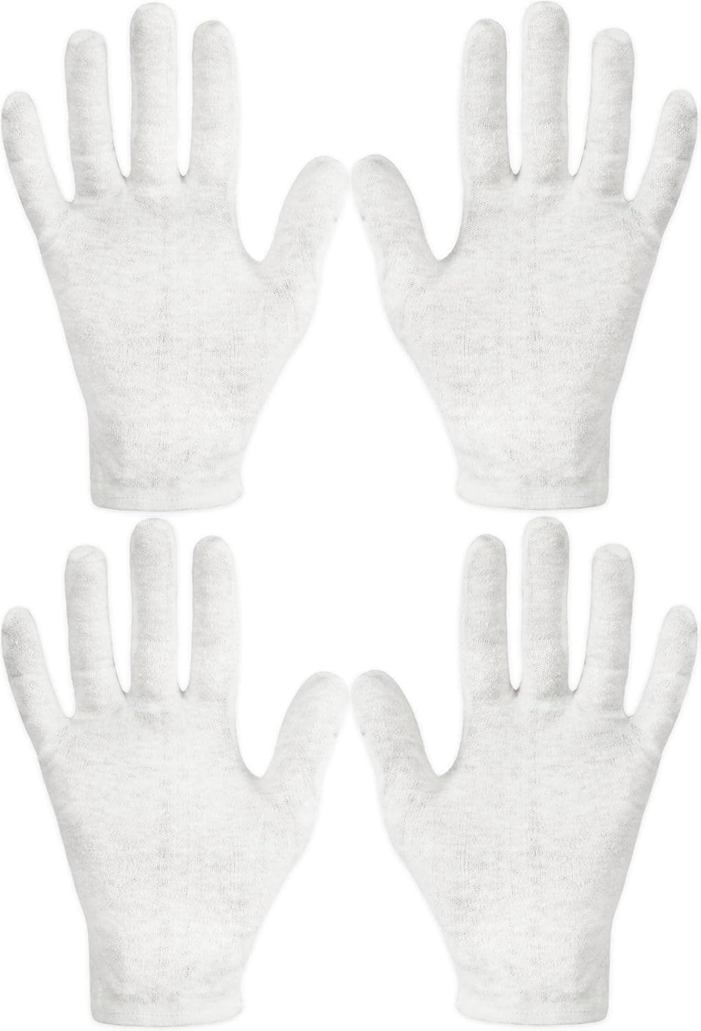 Eurow Unisex Cracked Skin & Dry Hand Moisturizing Gloves, Healing Overnight, Durable and Reusable, 2 Pairs
