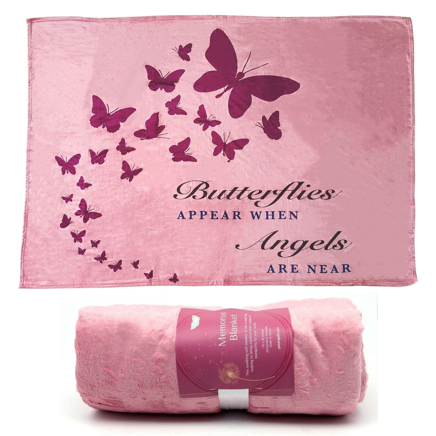Memorial Blanket for Loss of Loved One Soft Fleece Sympathy Throw Hug from Heaven in Loving Memory Gift Bereavement Comfort Blanket 70 x 50 Inches
