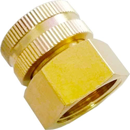 YOUHO Garden Hose Adapter 3/4 NTP Female x 3/4 GHT(F) Drip Irrigation Tubing to Faucet - Reusable Connector Fittings for Most Rain Bird, Orbit, Dig, Toro, Garden Extension Repair Fitting