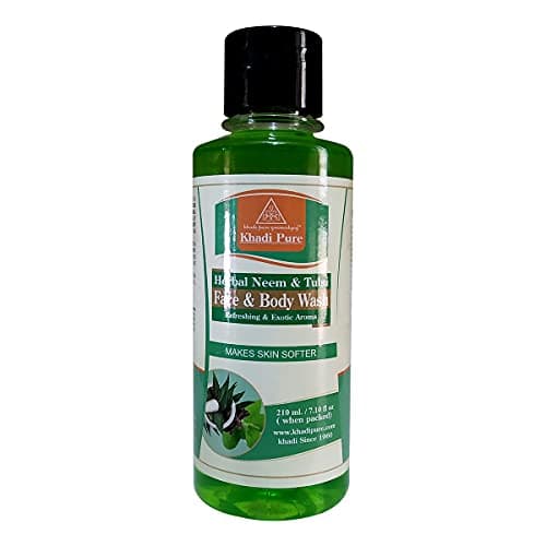 Khadi Pure Herbal Neem & Tulsi Face And Body Wash, 210 Ml