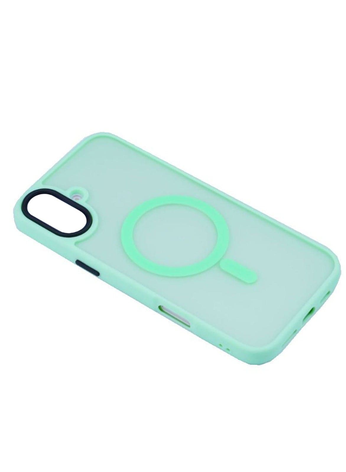 Magnetic Case Cover for iPhone 16 5G,【Compatible with Magsafe】【Mil-Grade Drop Protection】 Slim Shockproof Translucent Protective Phone Back Case Cover for iPhone 16 5G, Green