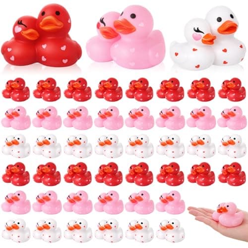 Deekin 24 Pcs Bride and Groom Rubber Ducks for Wedding Favors Couples Ducks 28 Inches Sweet Ducky Darling Party Favors Gifts for Wedding Souvenir Party Decorations Cupcake Topper Love
